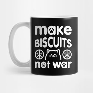 Make Biscuits Not War - Peace Signs Mug